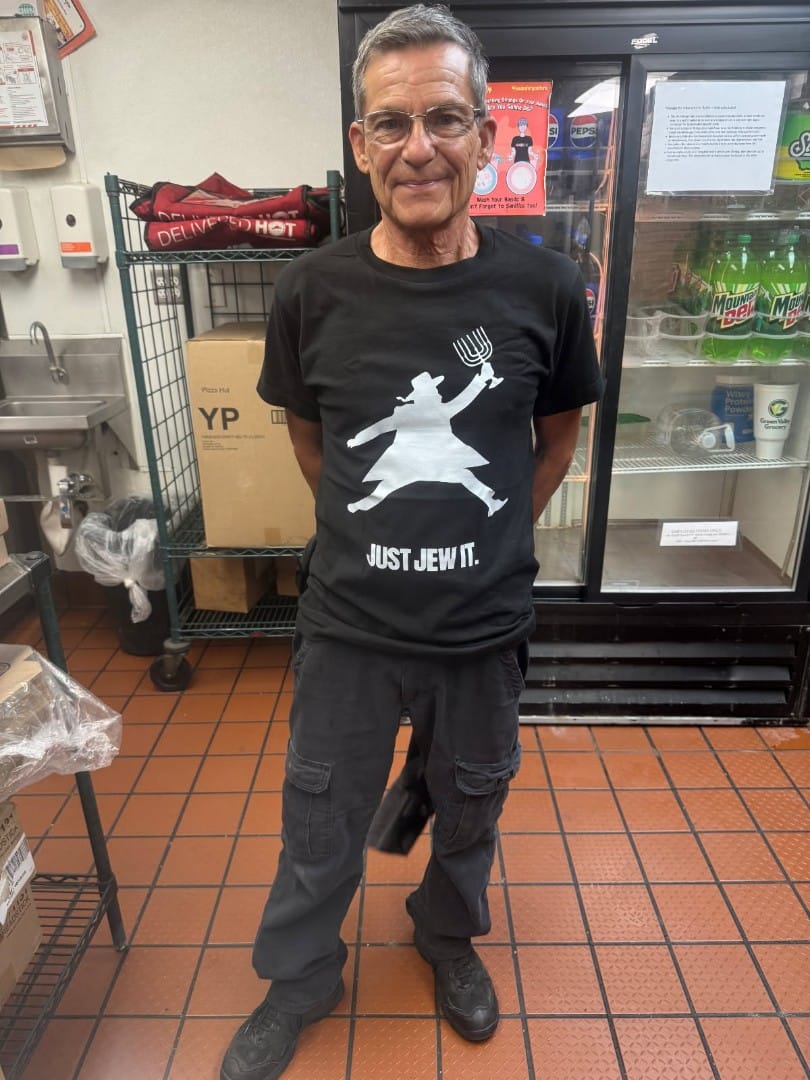 Customer photo review of "Just Jew It" T-Shirt