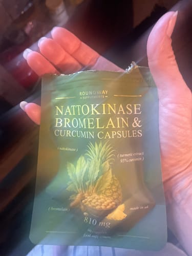 Customer photo review of Nattokinase, Bromelain & Curcumin Capsules