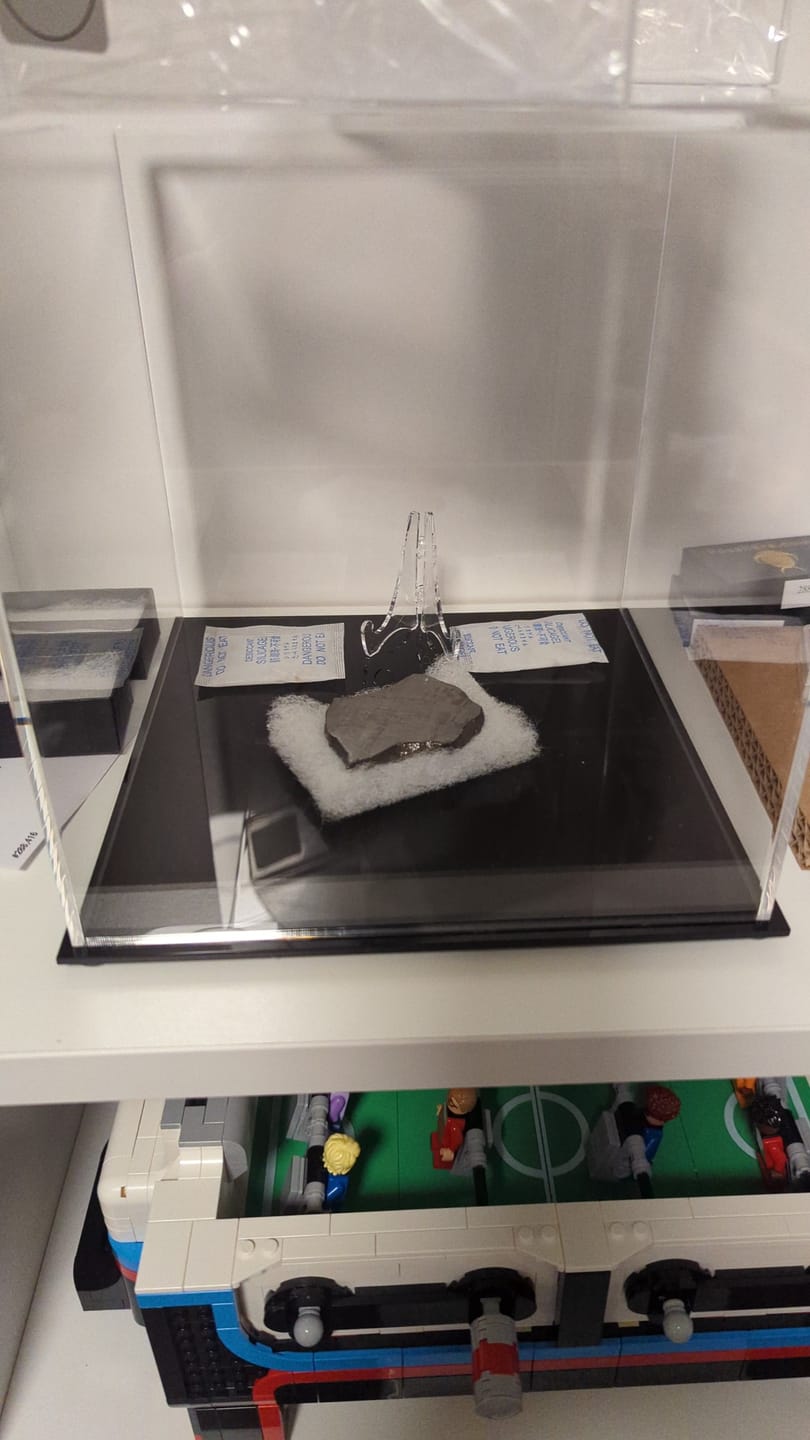 Customer photo review of Versatile Acrylic Display Cases with Double Sheet Base with Clear Case