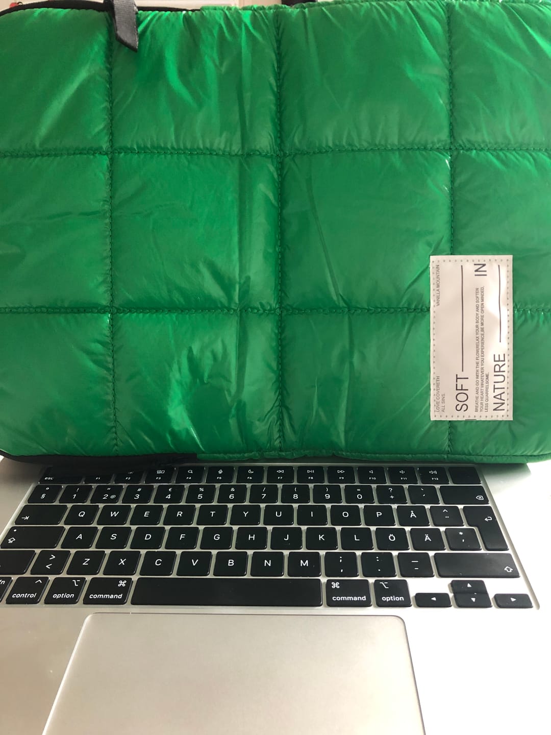 Customer photo review of Puffer MacBook & iPad Case