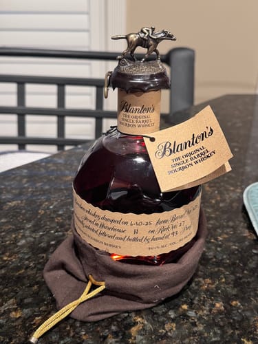 Customer photo review of Blanton's The Original Single Barrel Bourbon Whiskey