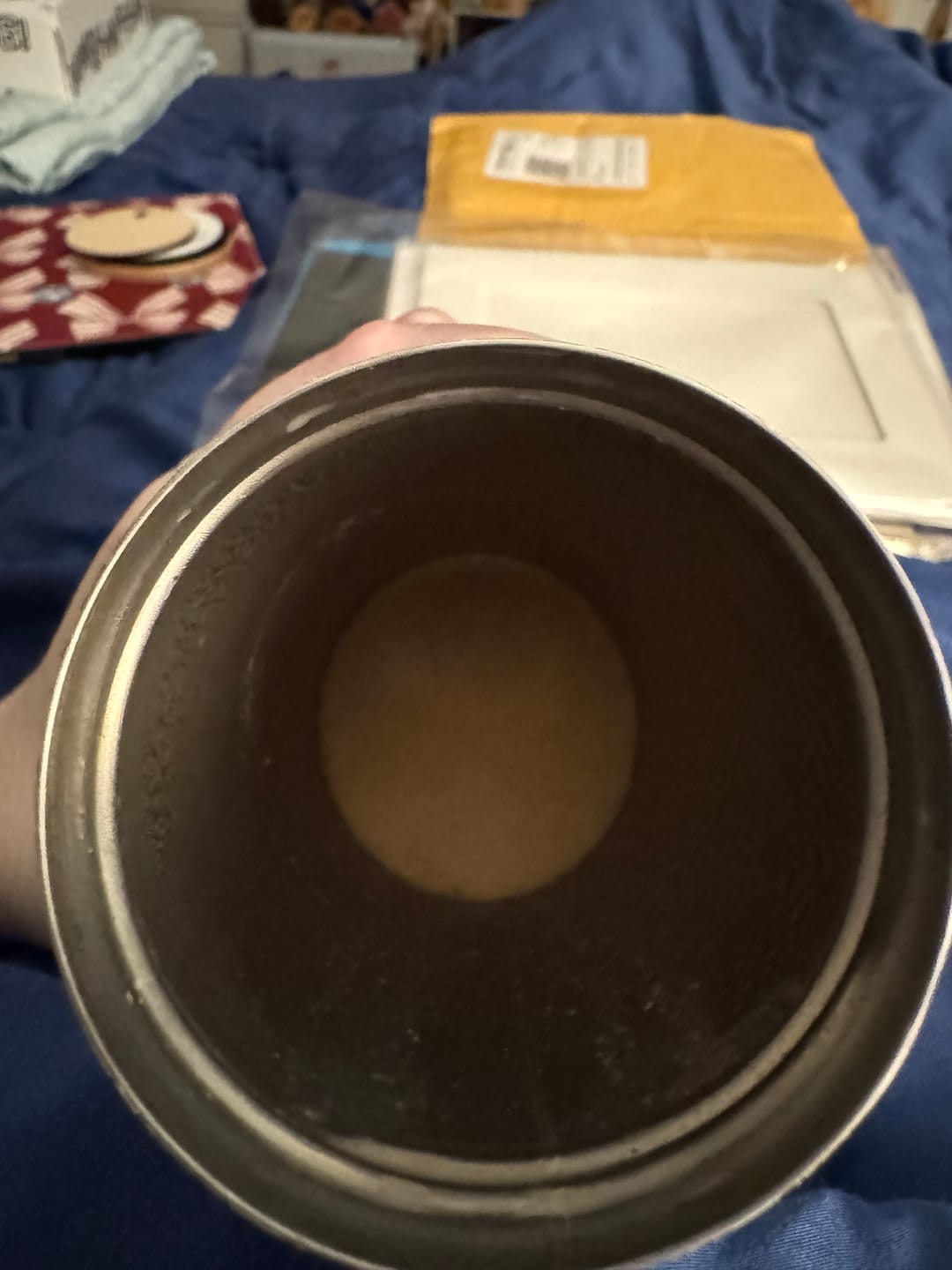Customer photo review of Raw Cacao With Cinnamon, Ginger & Cardamom – Spiced Warming Drink, 150g