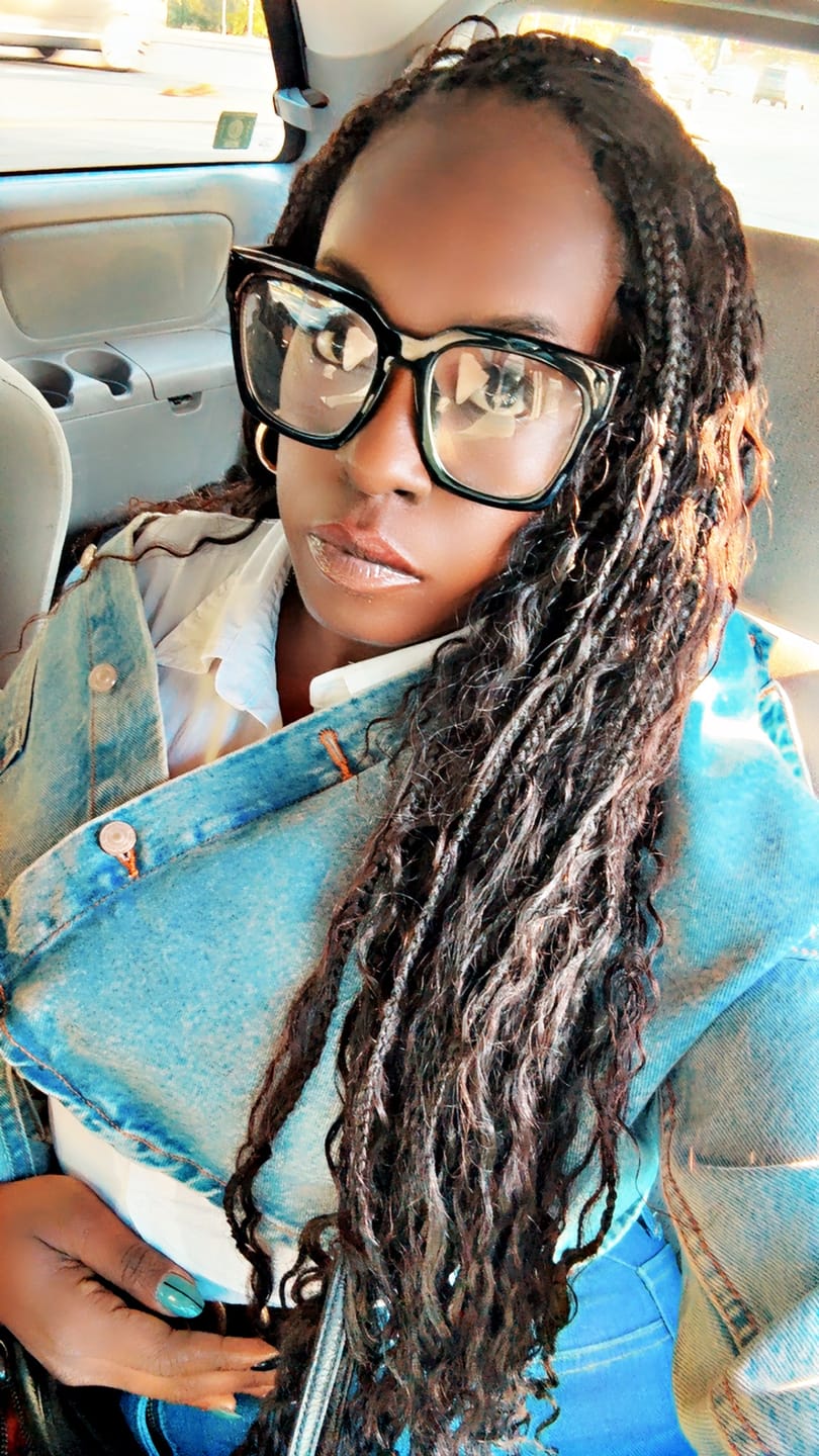 Customer photo review of Loose Curly Bulk Hair Extensions for Braiding
