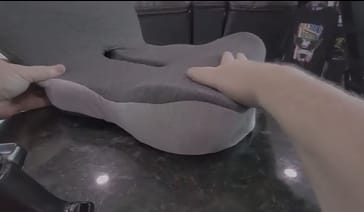 Customer photo review of Ergonomic Memory Foam Seat