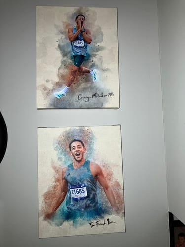 Customer photo review of Personalized photo Painting