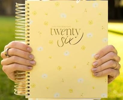 Customer photo review of 2026 Daily Planner - Butter Yellow