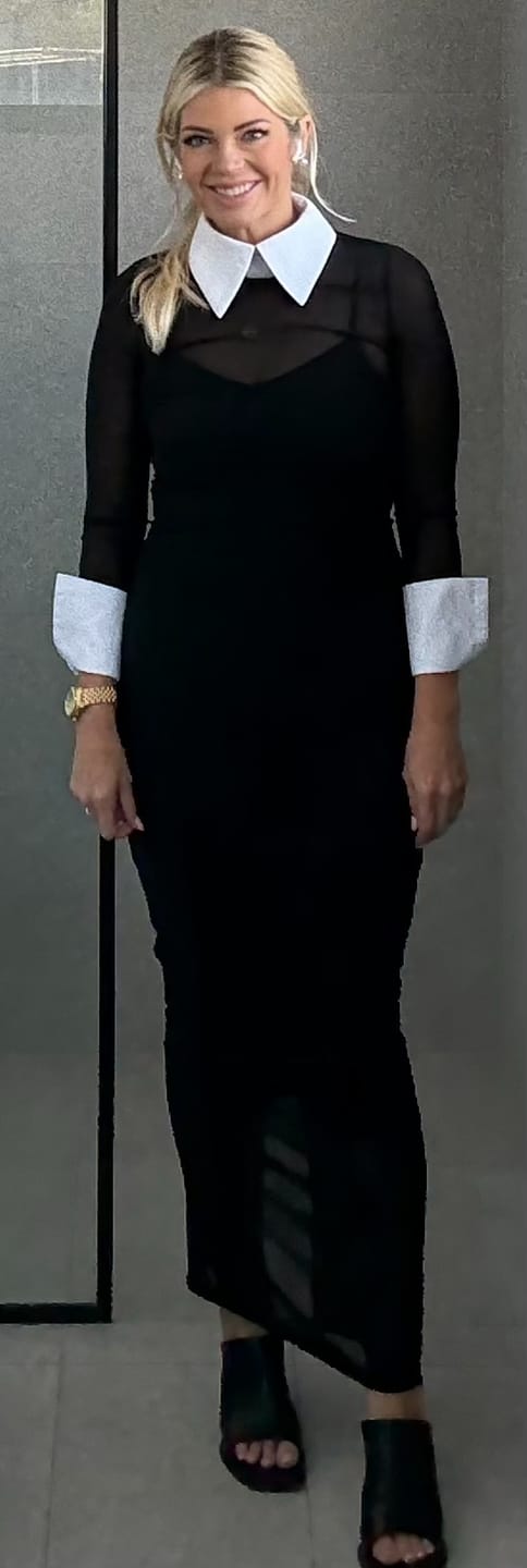 Customer photo review of Manhattan Mesh Dress