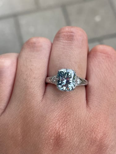 Customer photo review of order34229 upgrade to 3ct smokey spark grey