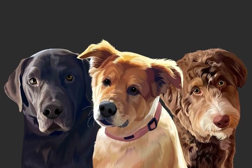 Customer photo review of Pet Art Canvas Wrap