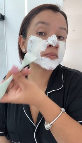 Customer photo review of Amazonian White Clay Mask