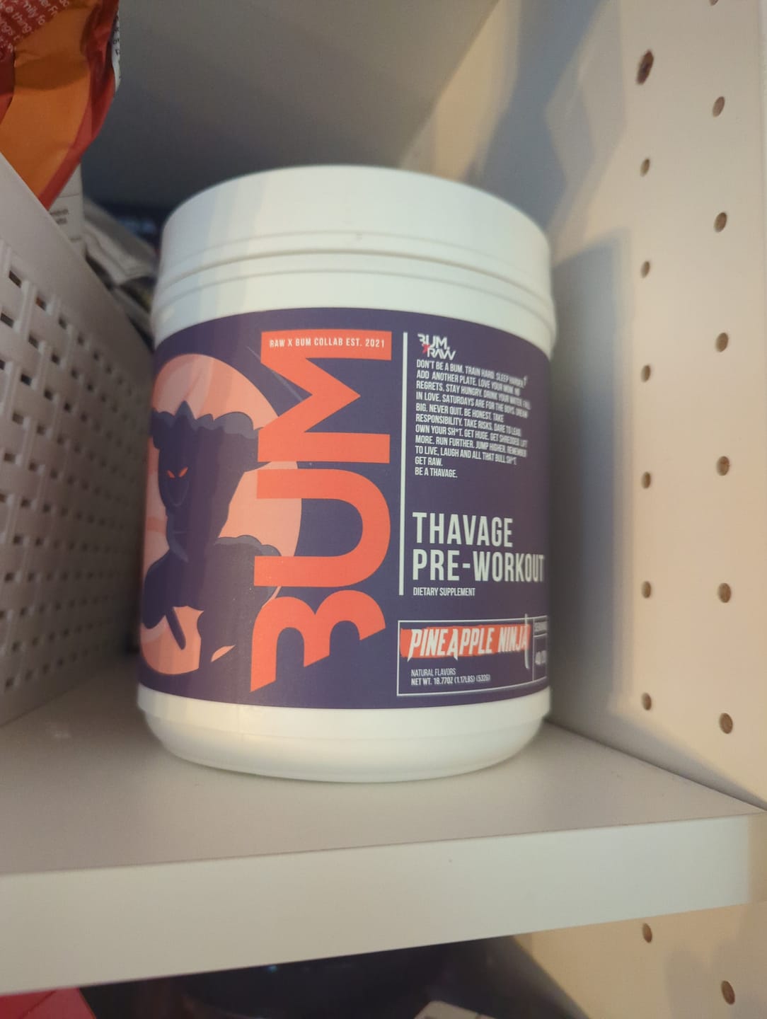 Customer photo review of CBUM - Thavage Pre-Workout - 520g