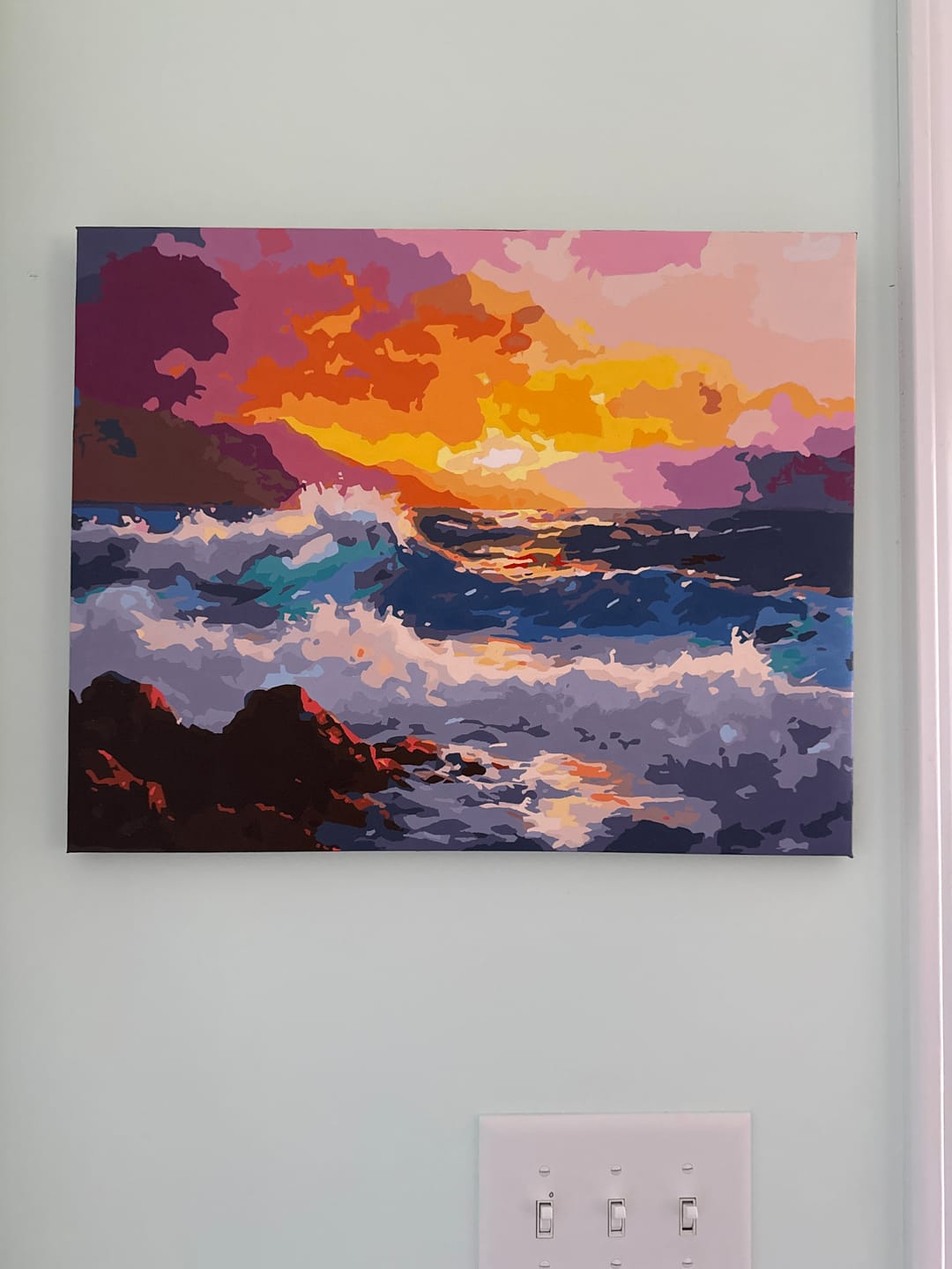 Customer photo review of Dramatic Seaside Sunset