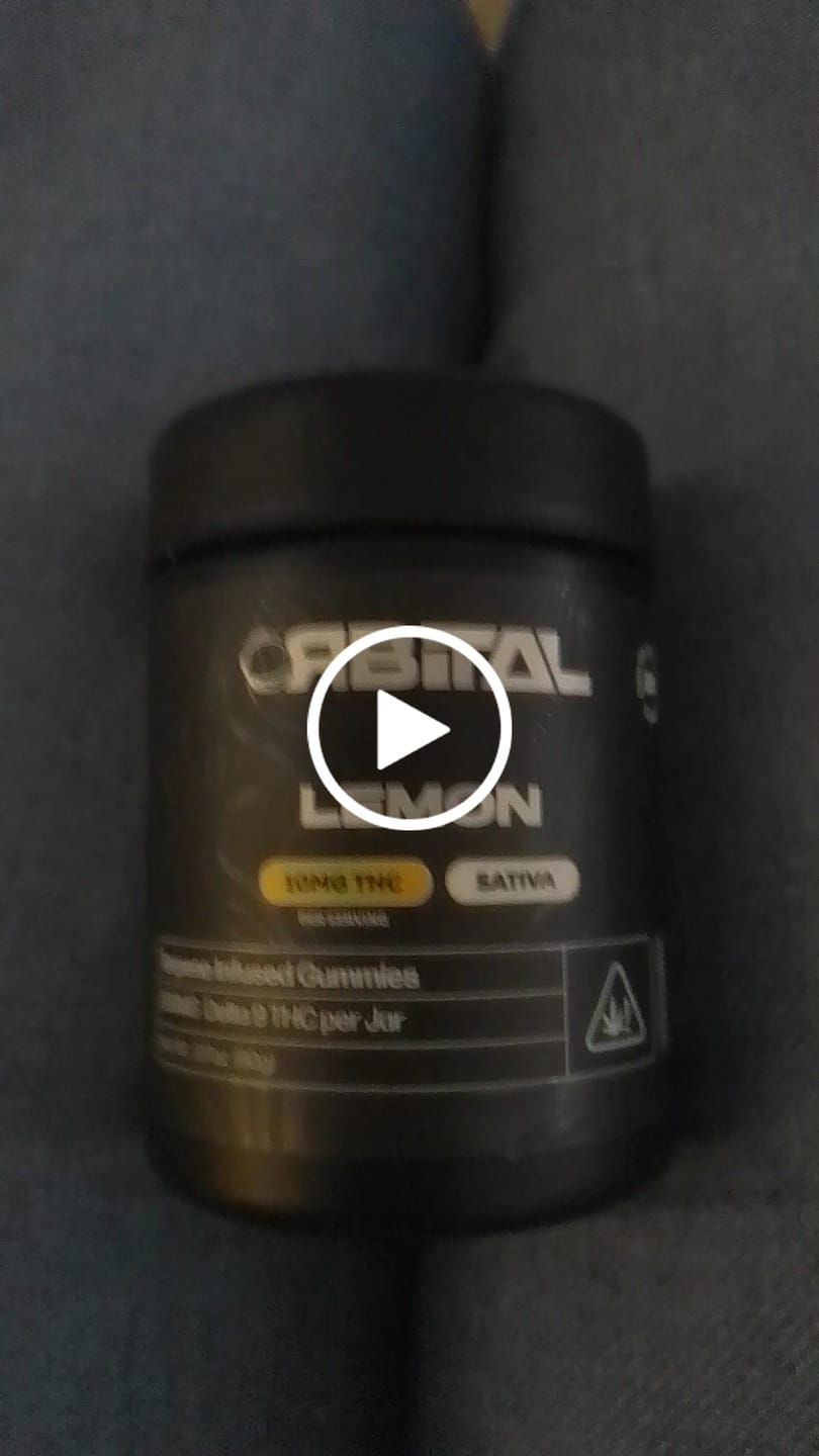 Customer video review of Orbital Lemon 10mg D9 Sativa Gummies
