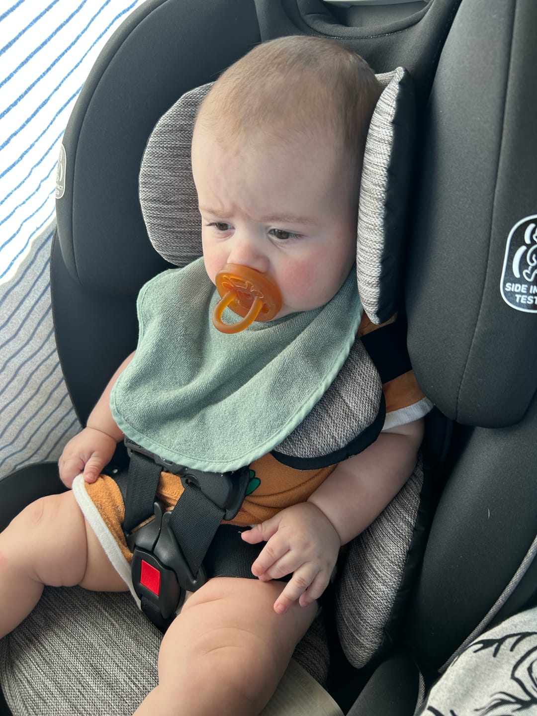 Customer photo review of Dibly Amber - Baltic Amber & Natural Rubber Dinosaur Teether with Toothbrush Tail