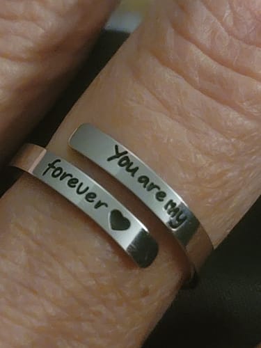 Customer photo review of You Are My Heart Ring