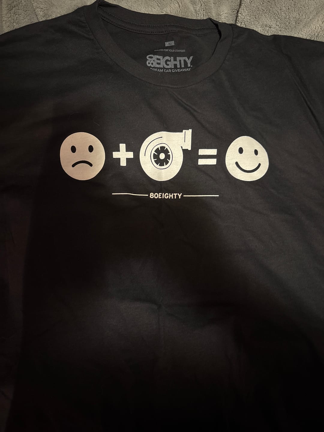 Customer photo review of 80Eighty® HappyTurbo Shirt