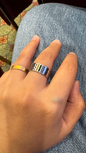 Customer photo review of Keffiyeh Ring