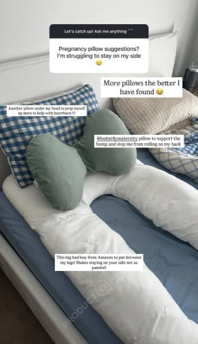 Customer photo review of Butterfly Pillow® Side-Support