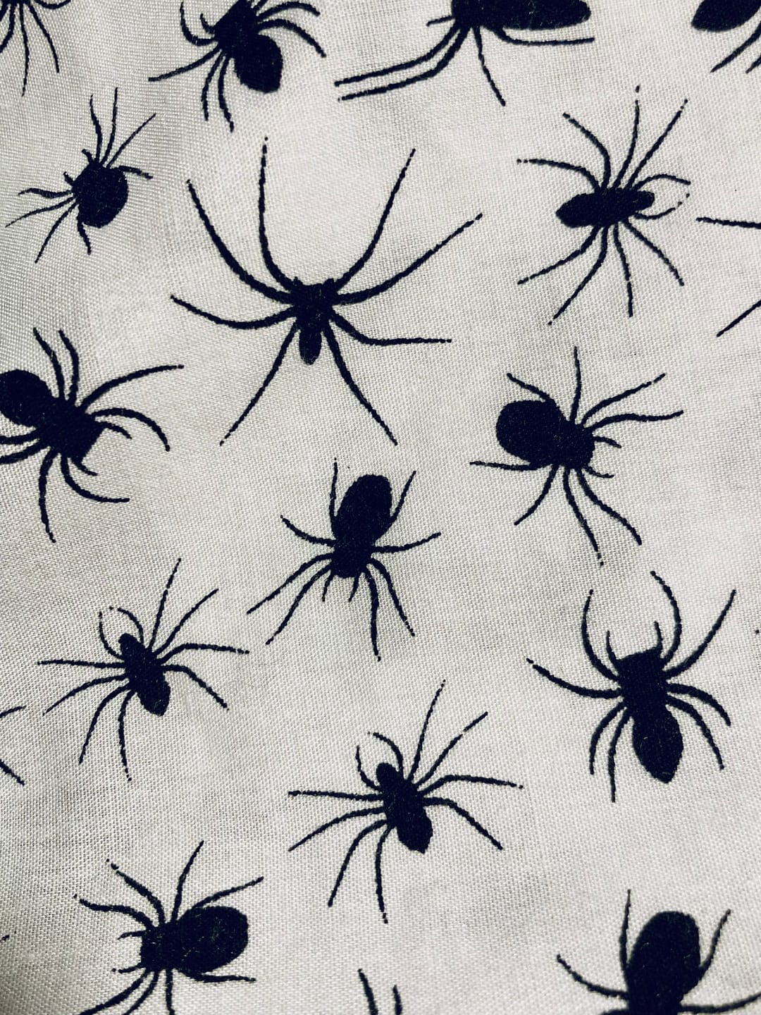 Customer photo review of All Over Spiders Polycotton Fabric