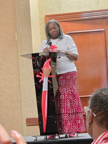 Customer photo review of African Print Pants Double flare Wide Legged)