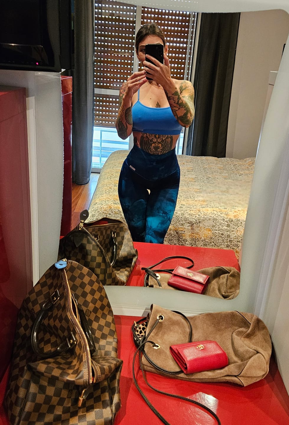 Customer photo review of Leggings Push Up Elements Acqua Turchese Blu