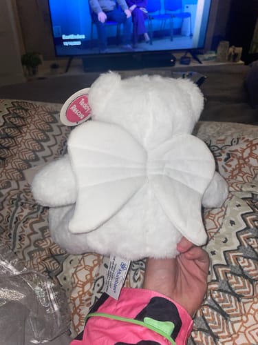 Customer photo review of Design a Personalised Angel Teddy Bear – Add Your Photo, Name or Message