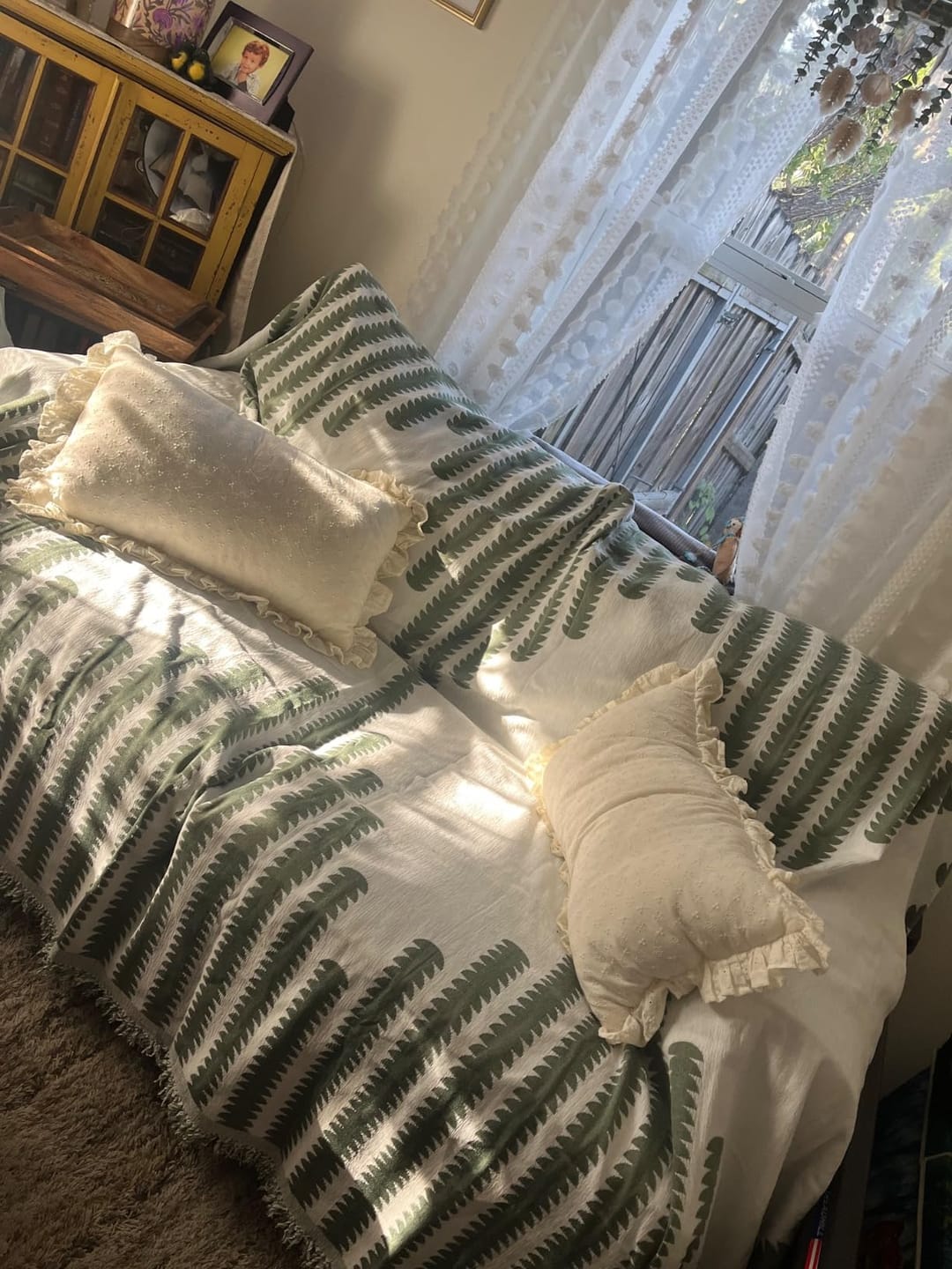 Customer photo review of Sofura - Dubbelzijdige Chenille Bankhoes
