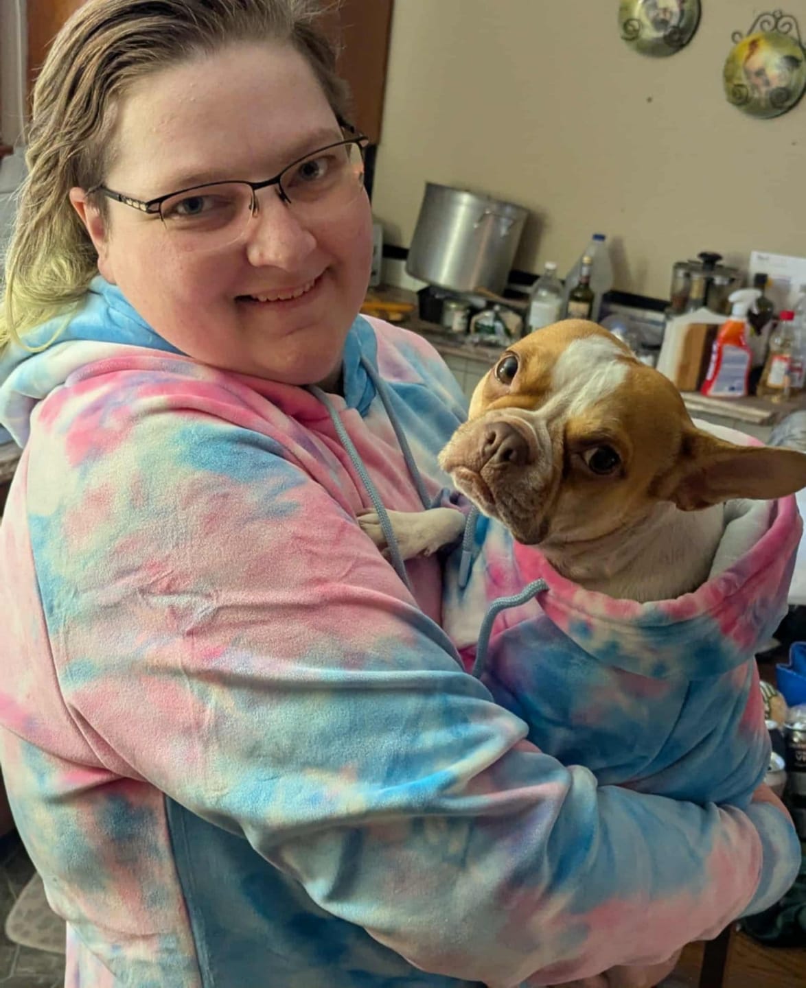 Customer photo review of Velvet Human Hoodie - Snow Cone