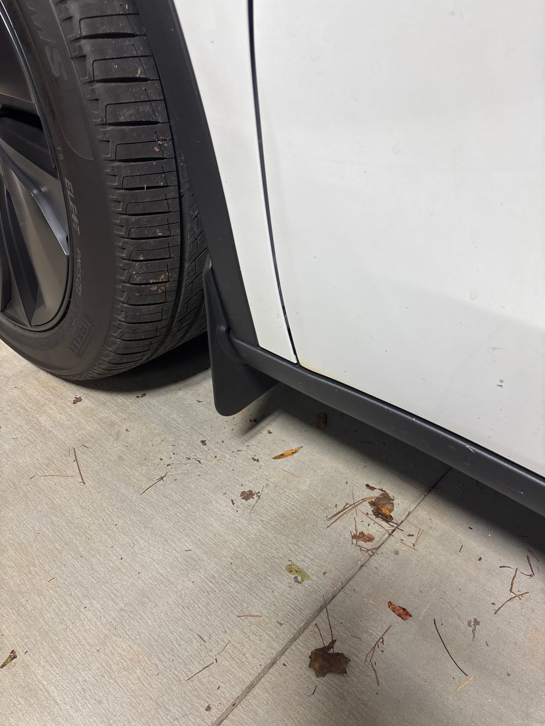 Customer photo review of Mud Flaps Splash Guards for Model Y All Year