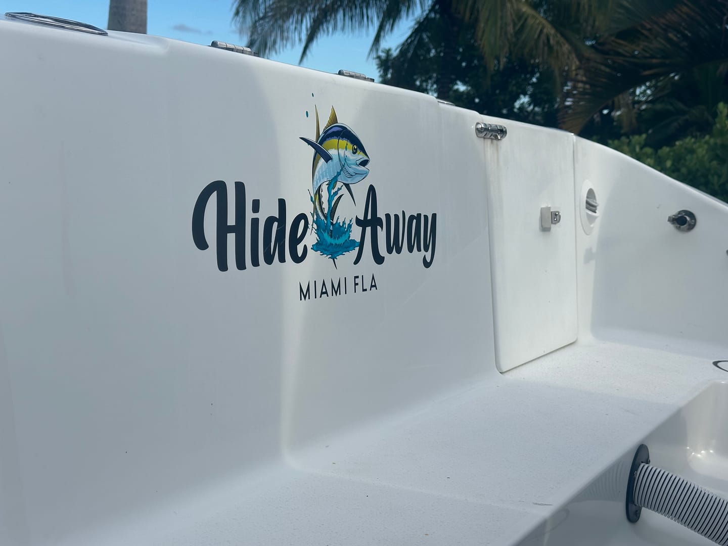 Customer photo review of Boat Logo Decal