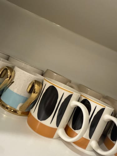 Customer photo review of Karaca Ellipse Mug 360 Ml Black 153.09.01.2787