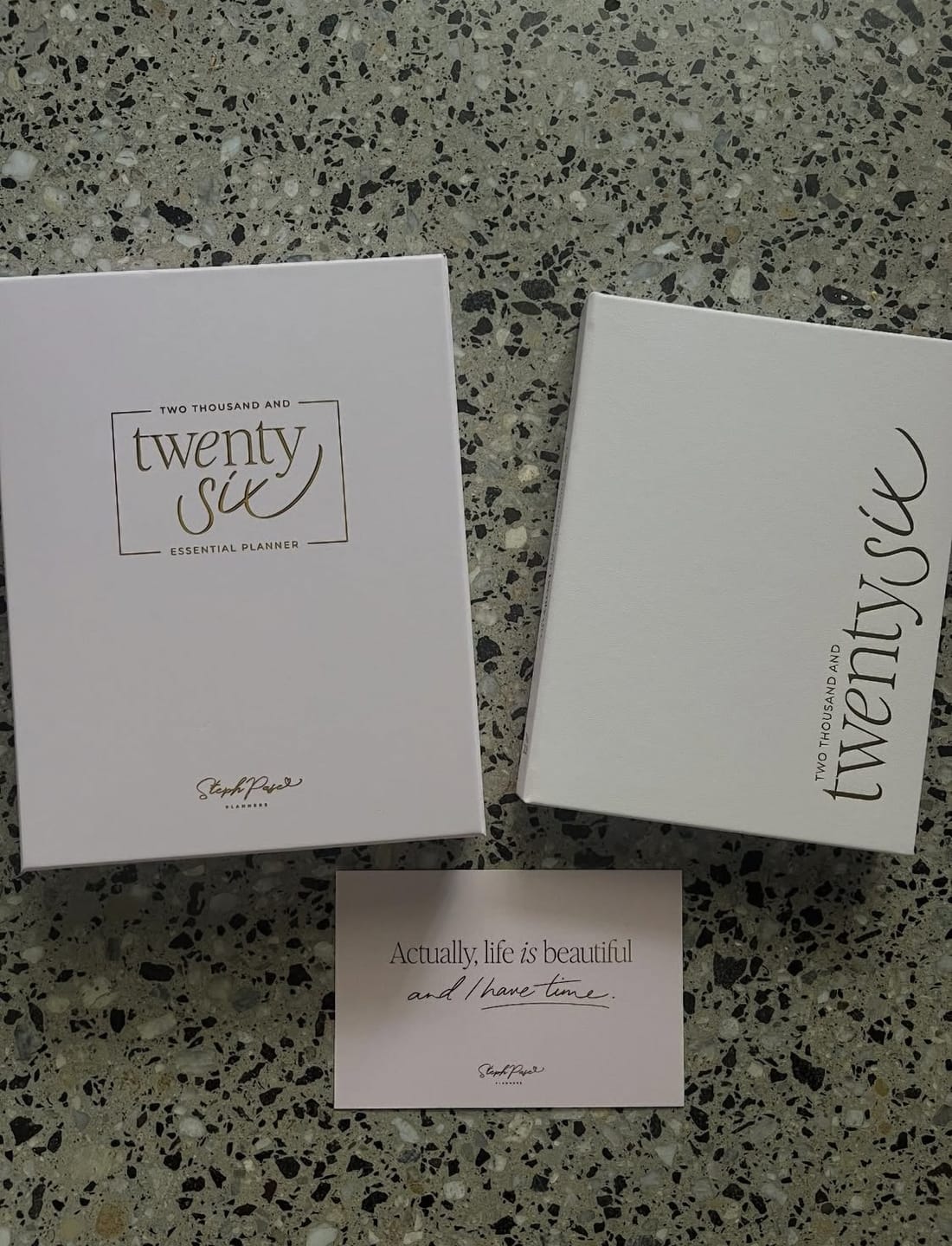 Customer photo review of 2026 Essential Planner - Blush