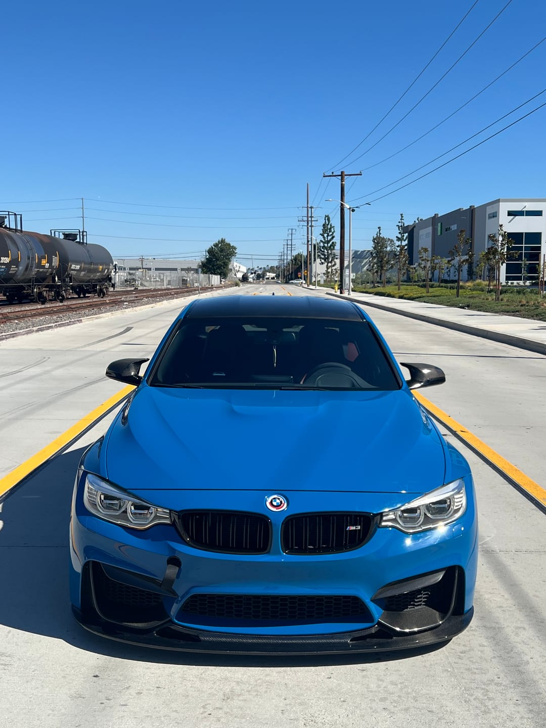 Customer photo review of High Glossy Laguna Blue Vinyl Wrap