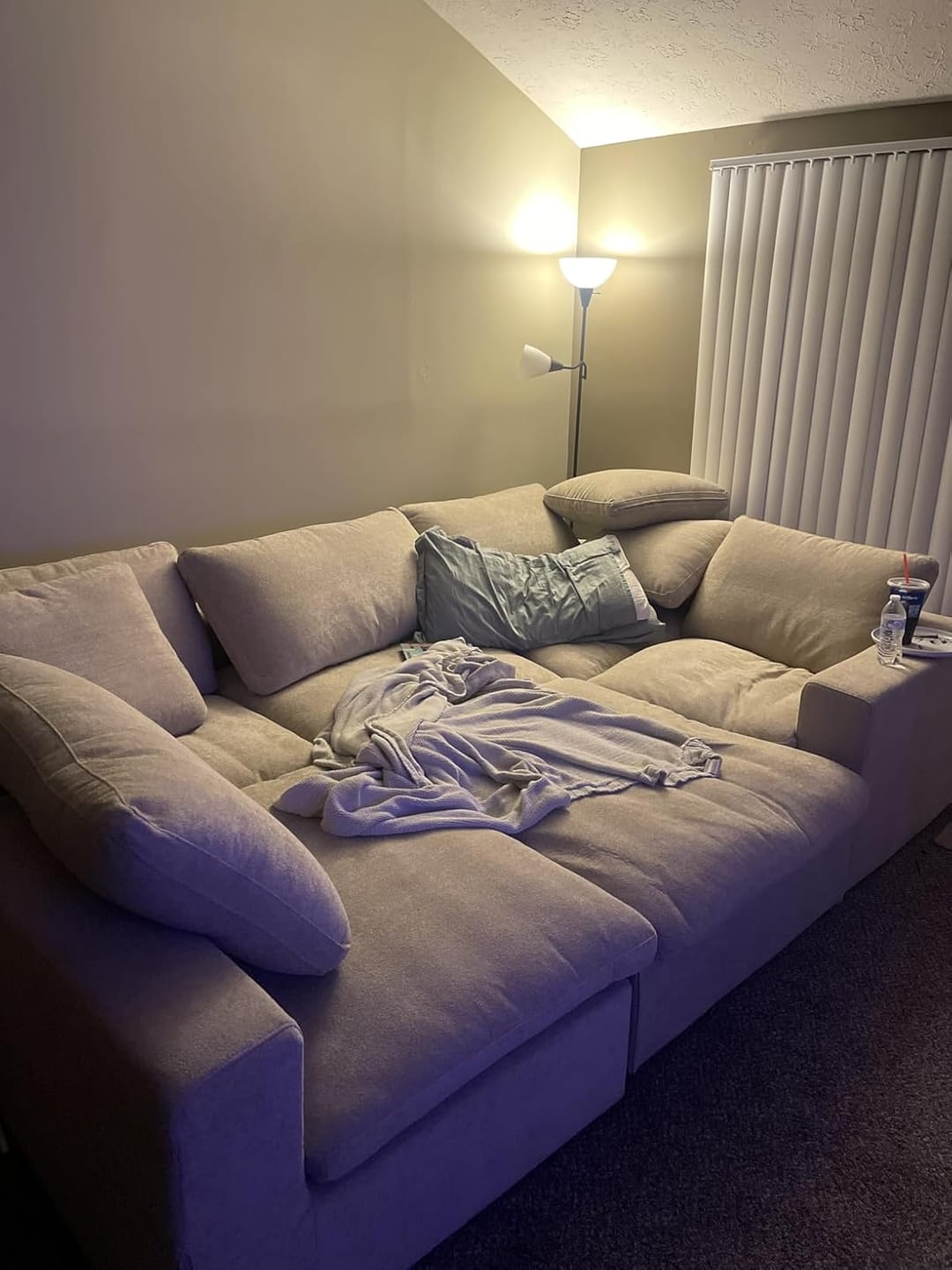 Customer photo review of Classic Modular 4-Seater Sectional in Khaki
