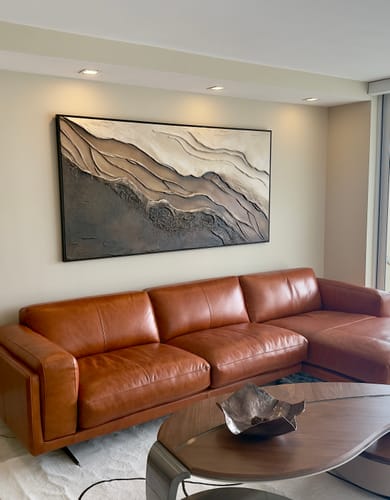 Customer photo review of Tides of Time Textured Canvas