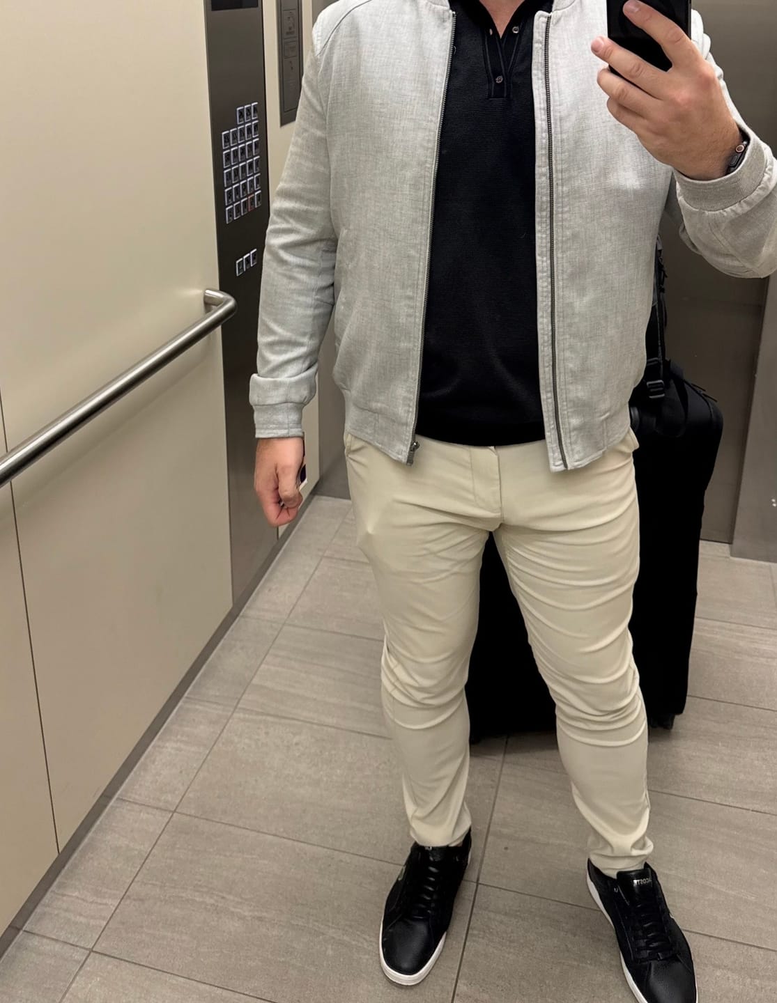 Customer photo review of Sand Slim Fit Chino