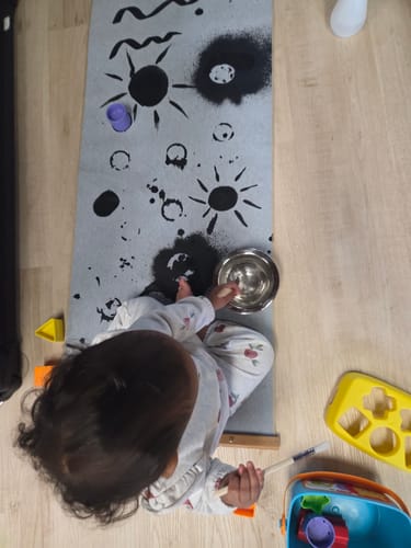 Customer photo review of BUY 2: Magic Canvas & Brush Set