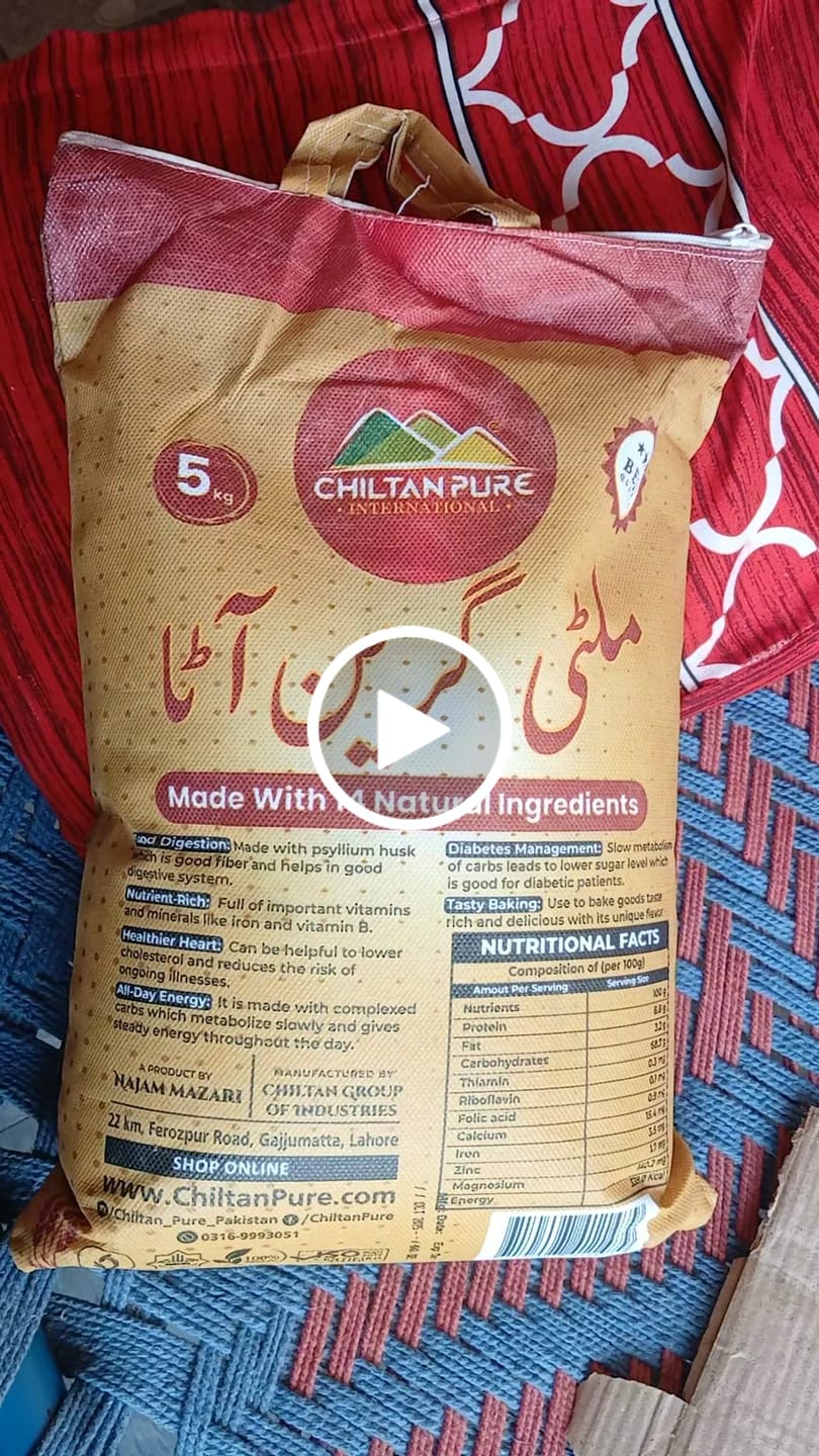 Customer video review of Multi Grain Atta / Flour (ملٹی گرین آٹا) /- Made with 14 Natural Ingredients