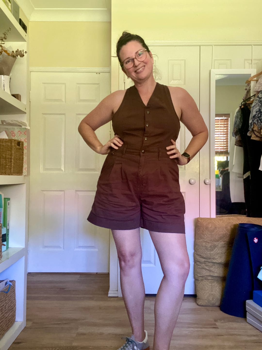 Customer photo review of Cropped Roper Suit - Umber