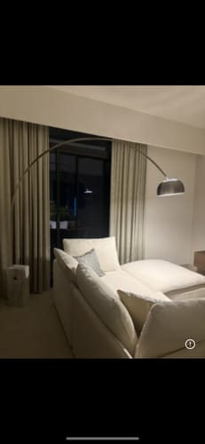 Customer photo review of Arc Lamp With Natural Marble Base Bp0078-C