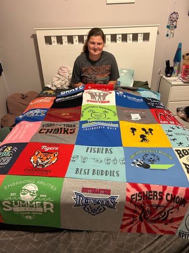 Customer photo review of Premium T Shirt Quilt
