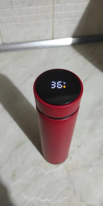 Customer photo review of Naturwide Edelstahl Thermobecher 500ml mit Temperaturanzeige