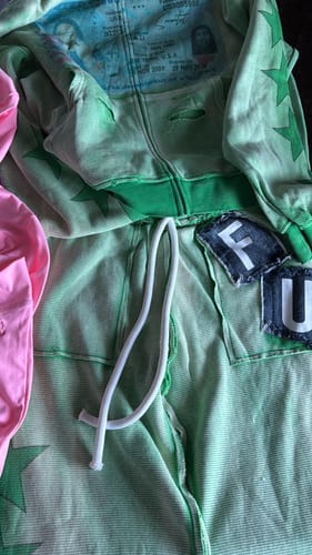Customer photo review of "FU" GREEN SWEATS