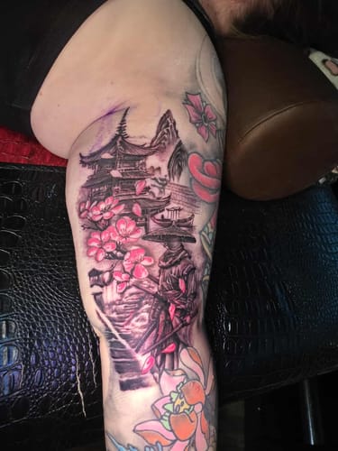 Customer photo review of Painless Tattoo Numbing Cream