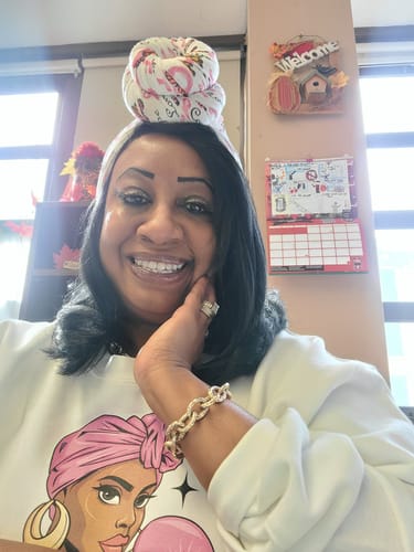 Customer photo review of Knock Out Breast Cancer Sweatshirt