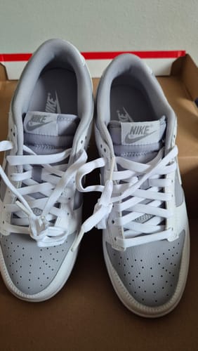Customer photo review of Nike Dunk Low Retro White Grey