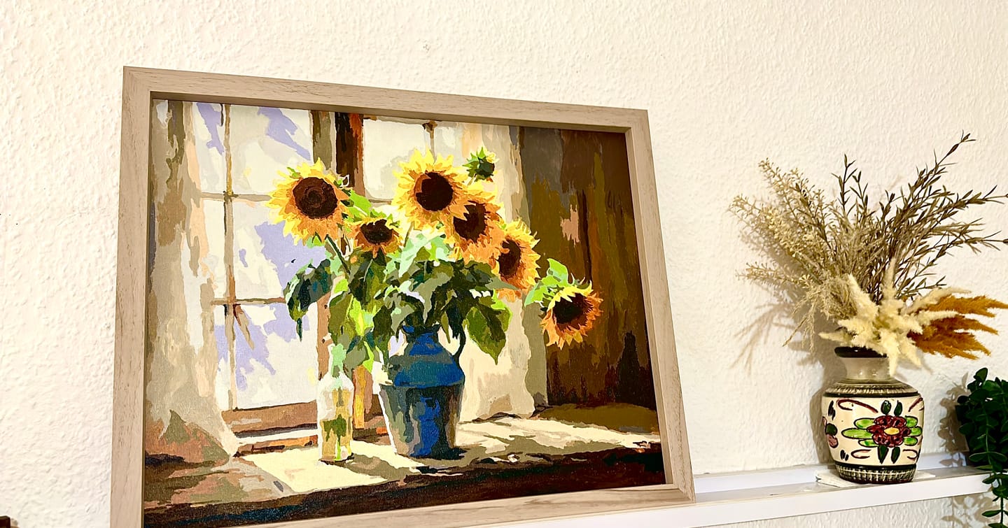 Customer photo review of Sunflowers Window Light