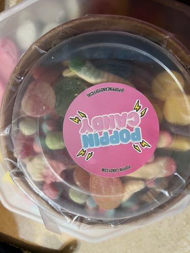 Customer photo review of Poppin Candy Custom Candy Large-Bowl