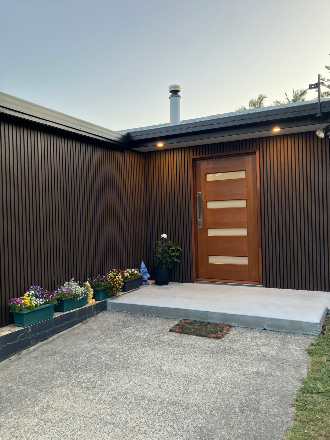 Customer photo review of Brown Oak | Outdoor Panel