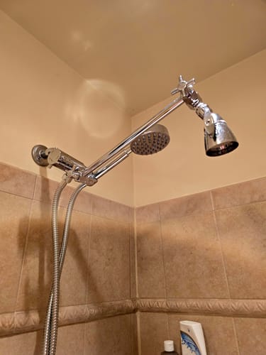 Customer photo review of Adjustable Shower Arm